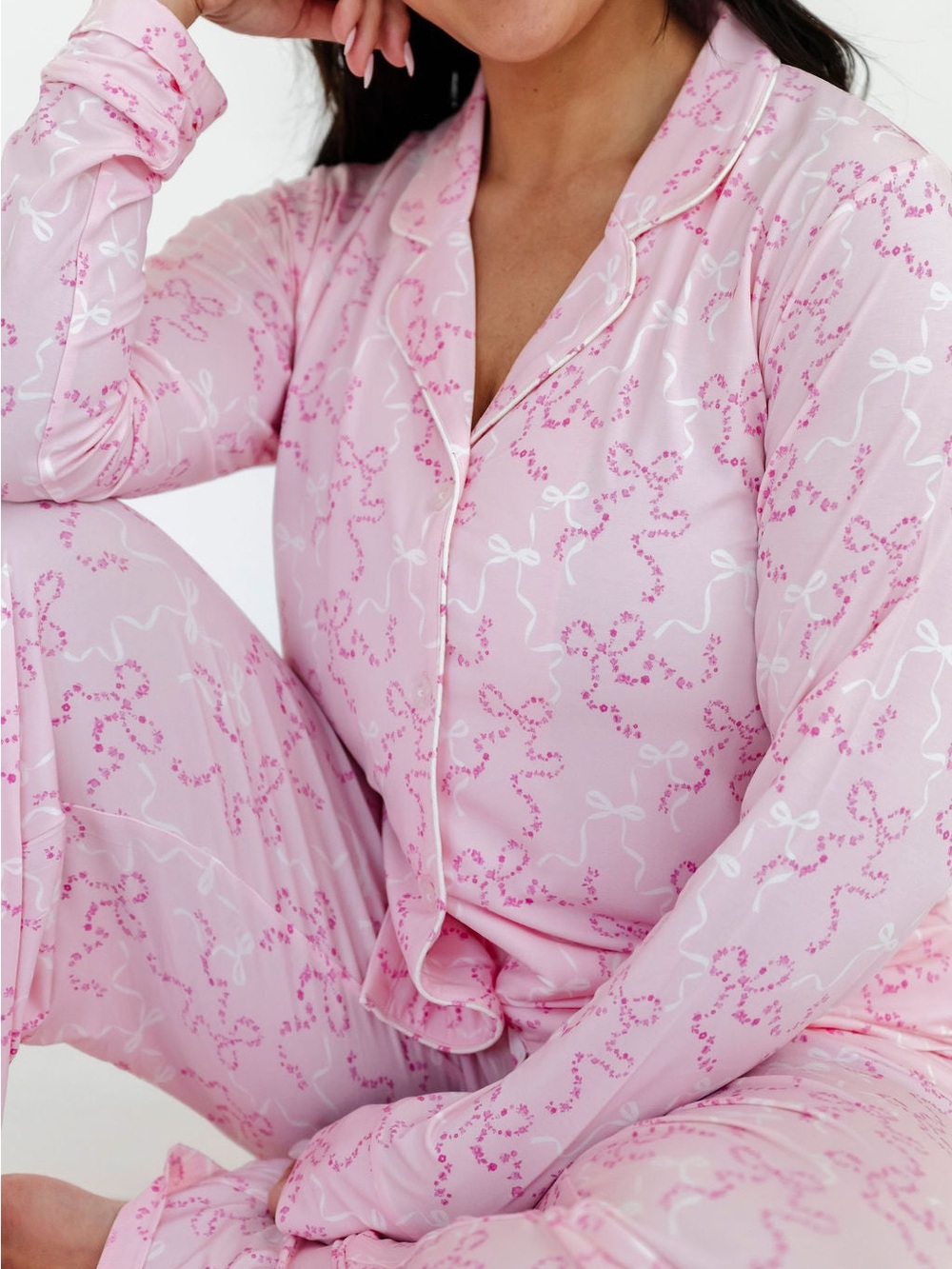In My Jammers Cora Floral Mommy and Me Pajamas | Medium - Long | Mommy Set - Picture 2 of 5